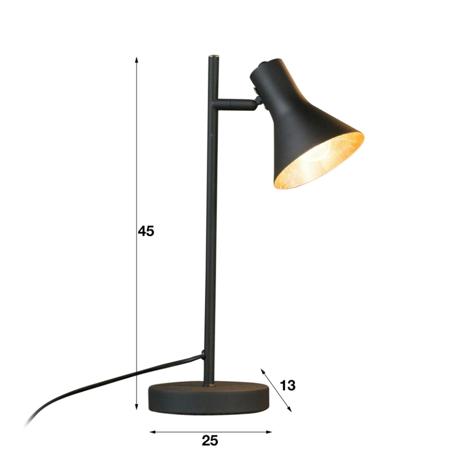 Lampe de bureau contemporaine en métal MELBOURNE
