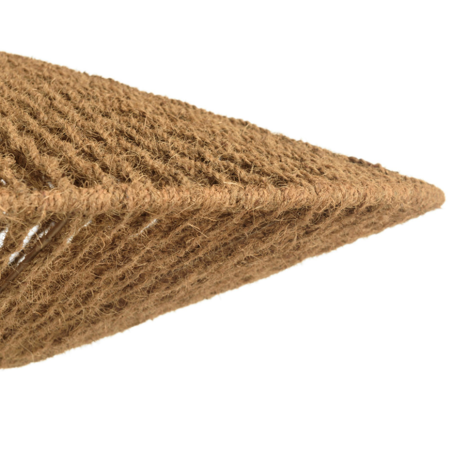 Suspension cymbale 100x100cm en fibre de coco/teck recyclé FOLELLI