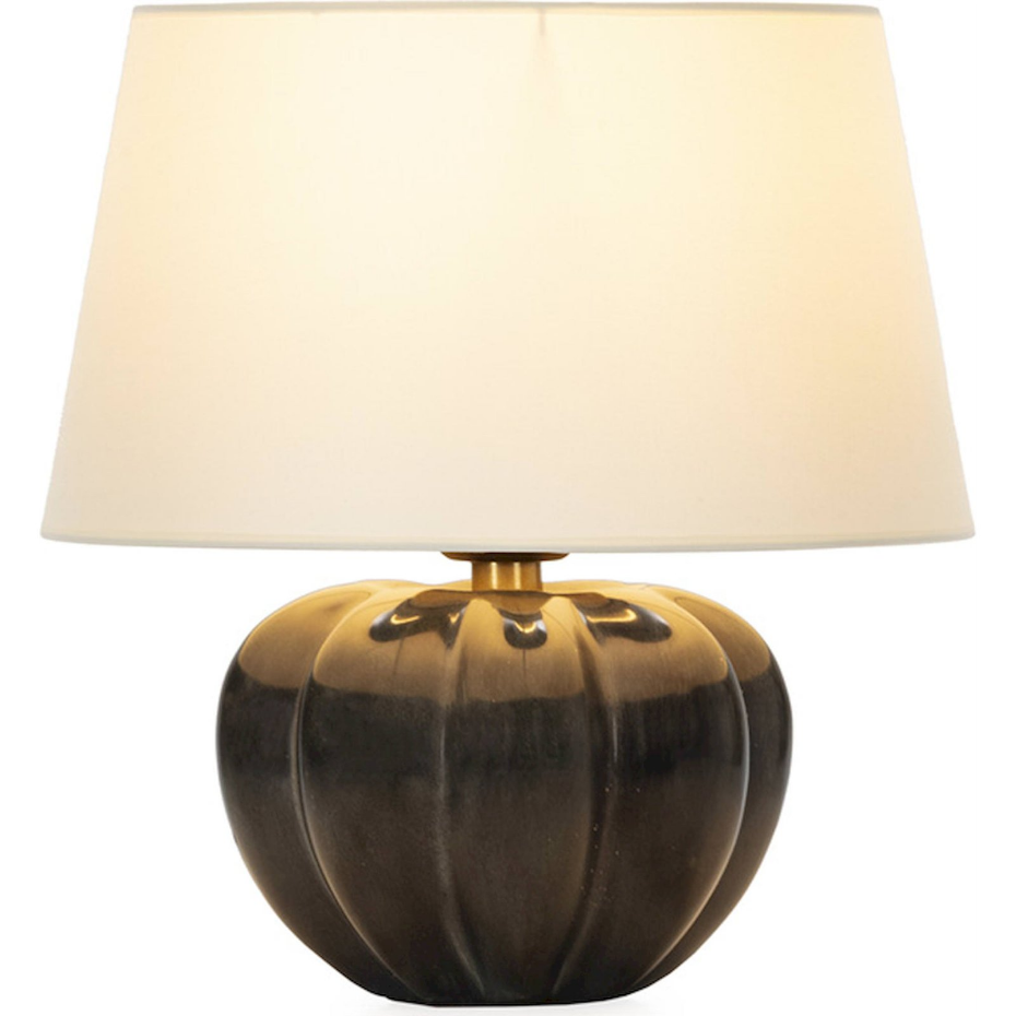 Lampe de table en pierre ronde style contemporain