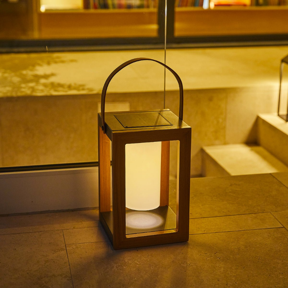 Lanterne solaire et rechargeable SERAPHINA H32cm