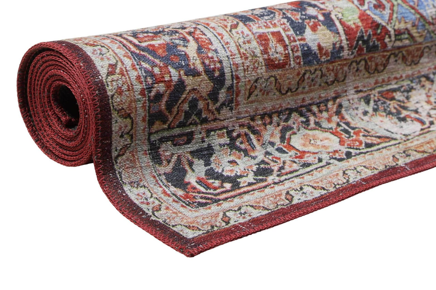 Tapis oriental effet vintage, tissé plat ,  COMO