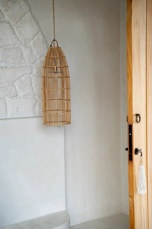 Suspension en rotin FISH TRAP