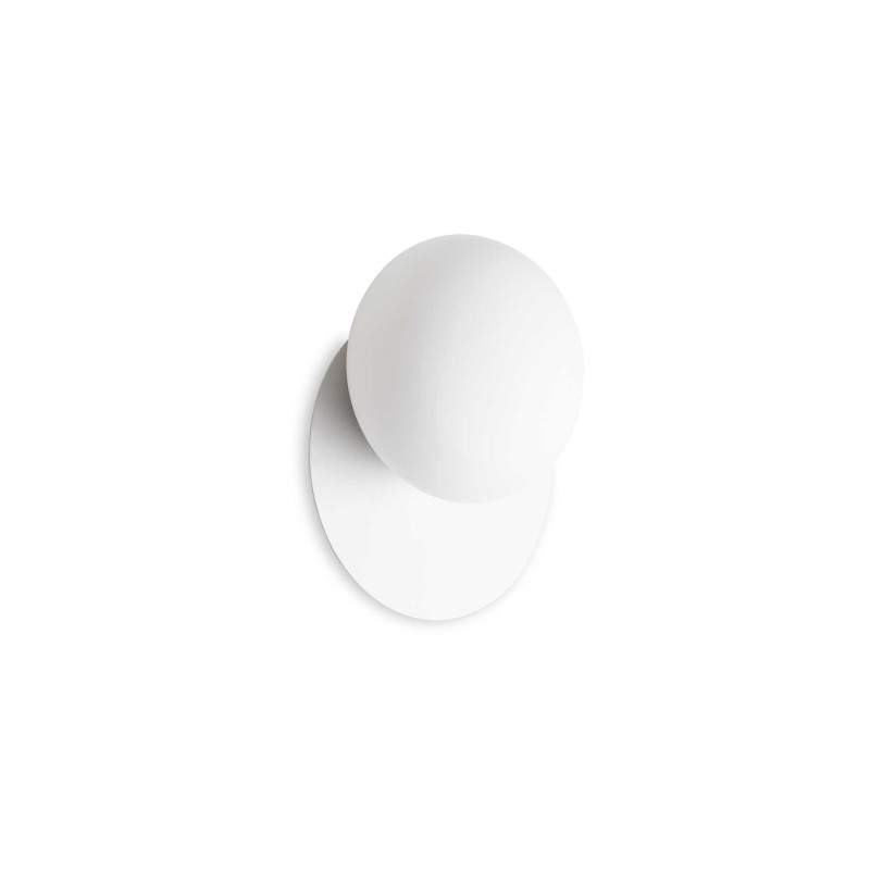 Applique verre et métal blanc Ninfea