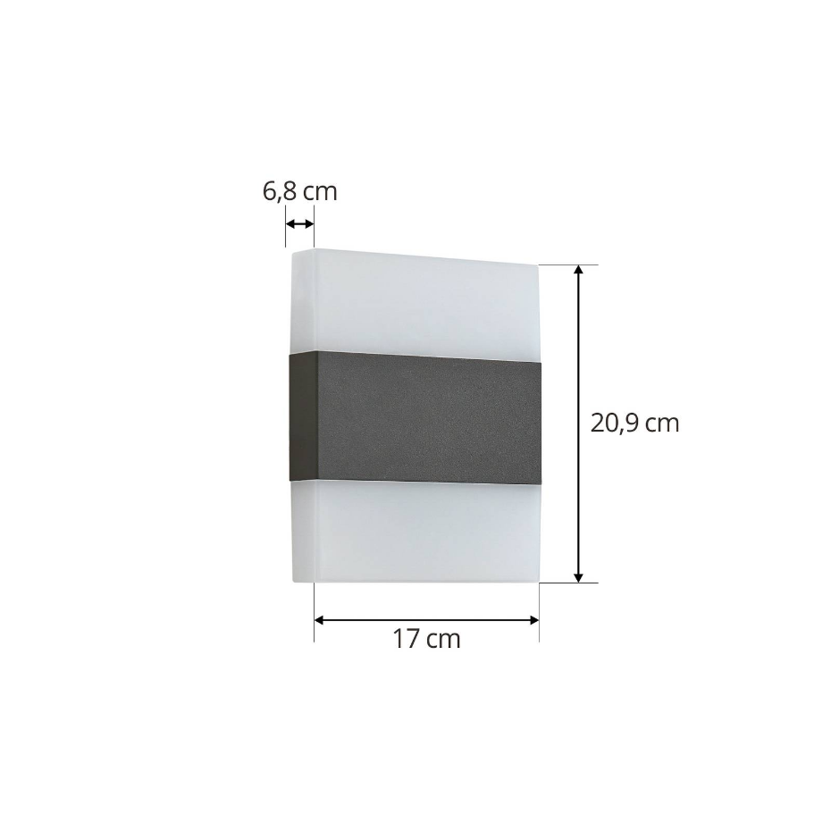Applique extérieure en aluminium moderneLED