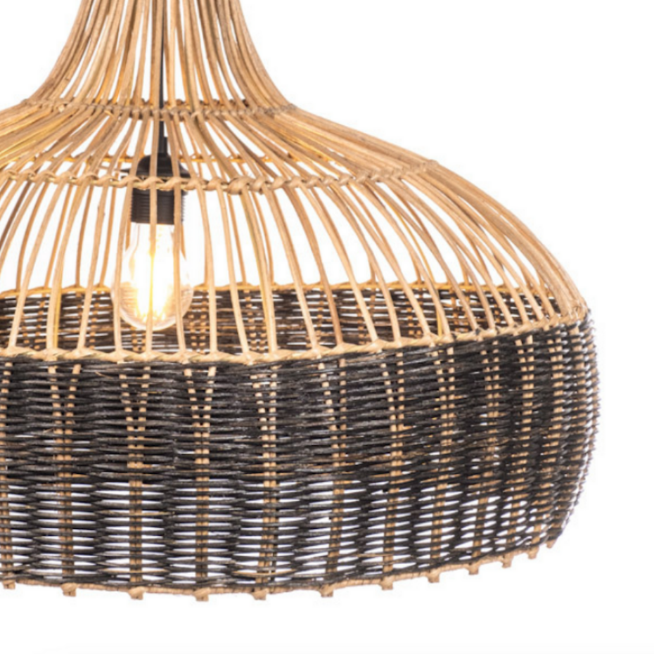 Grande suspension en rotin GAELLE
