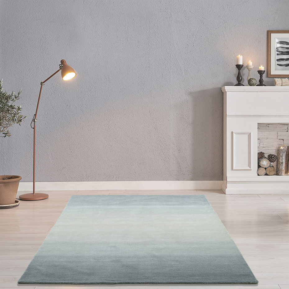 Tapis tissé main en couleurs vives et dégradé - Wool comfort