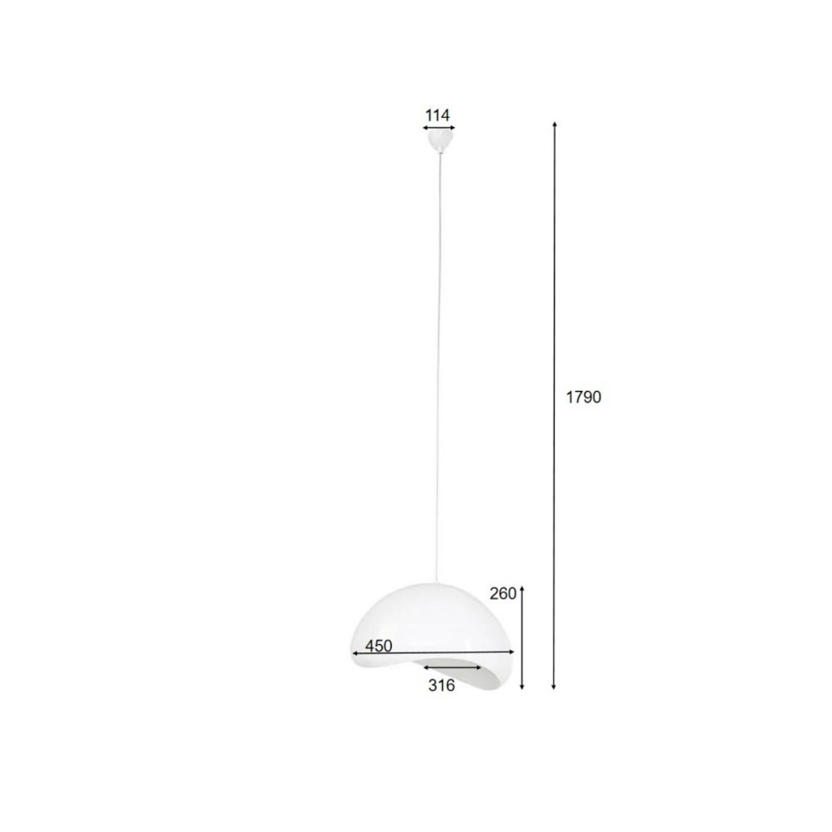 Suspension en fibre de verre 45cm, CLOUD BEAM