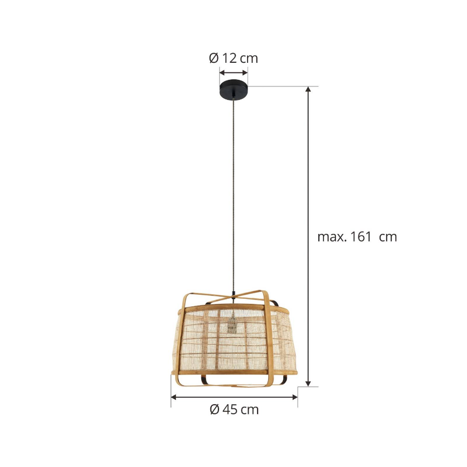 Suspension en bois traditionnelle, Liriana