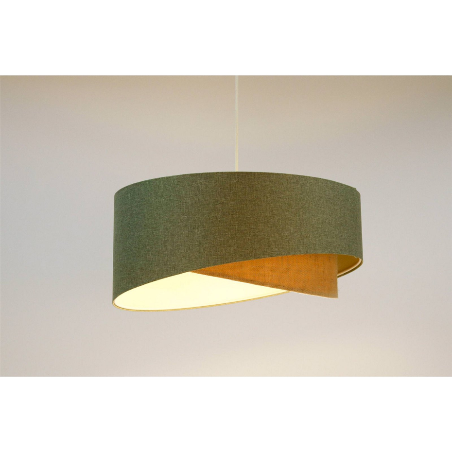 Suspension en tissu et chanvre rond Boho