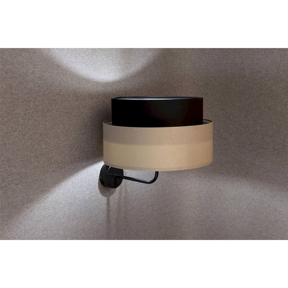 Applique murale ronde en PVC duo ellegant