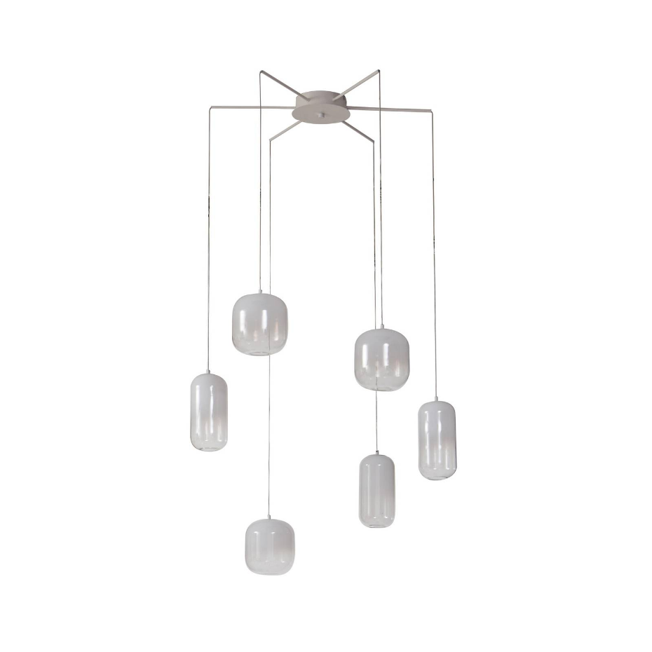 Suspension en verre moderneLED, Avelina
