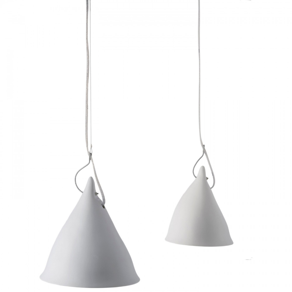 Lampe  suspendue en porcelaine Cornette