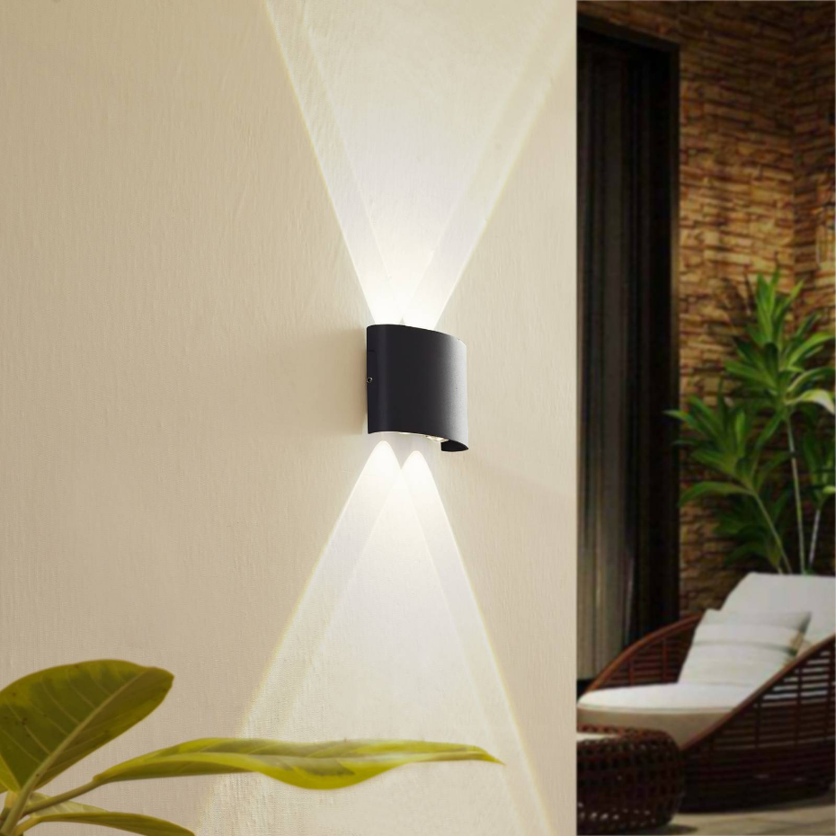Applique extérieure en aluminium moderneLED