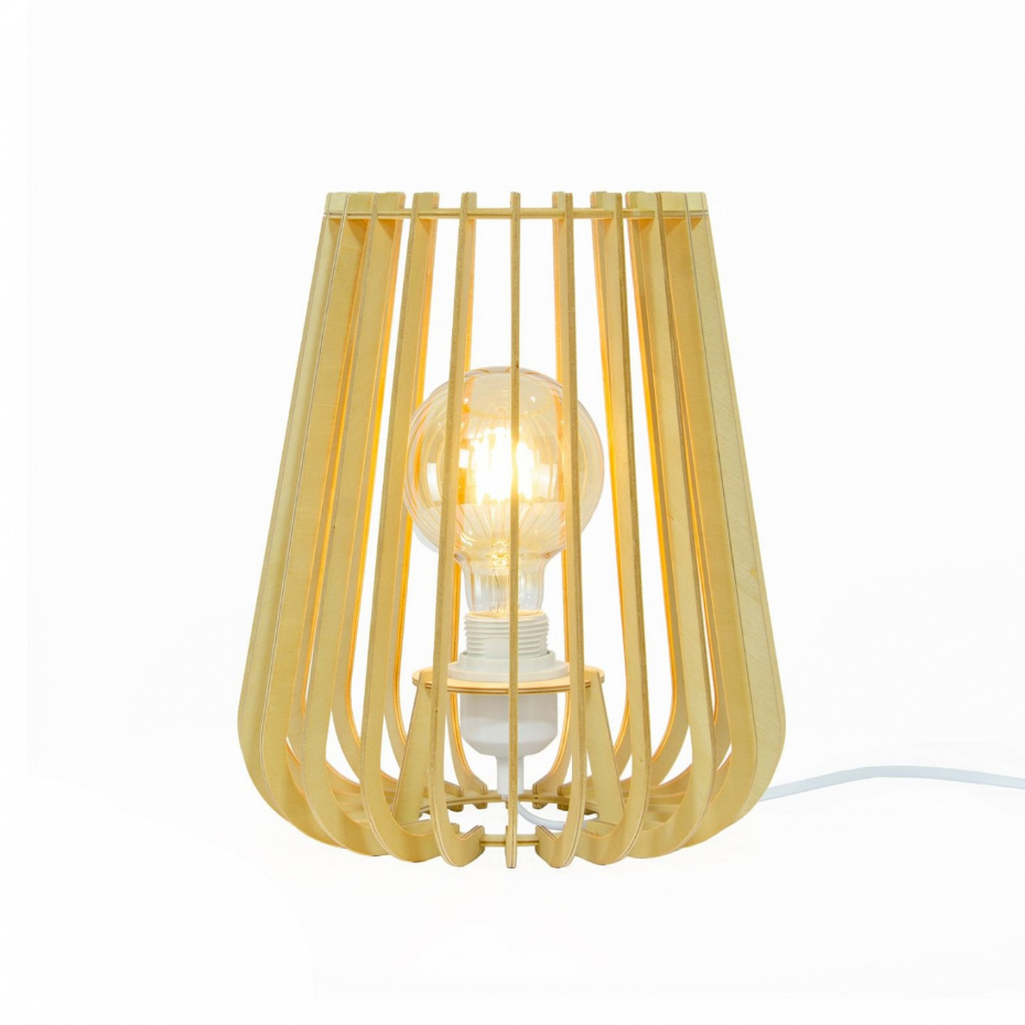 Lampe à poser en bois de peuplier, ELSA