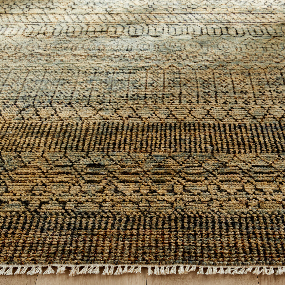 Tapis laine et soie Nagari