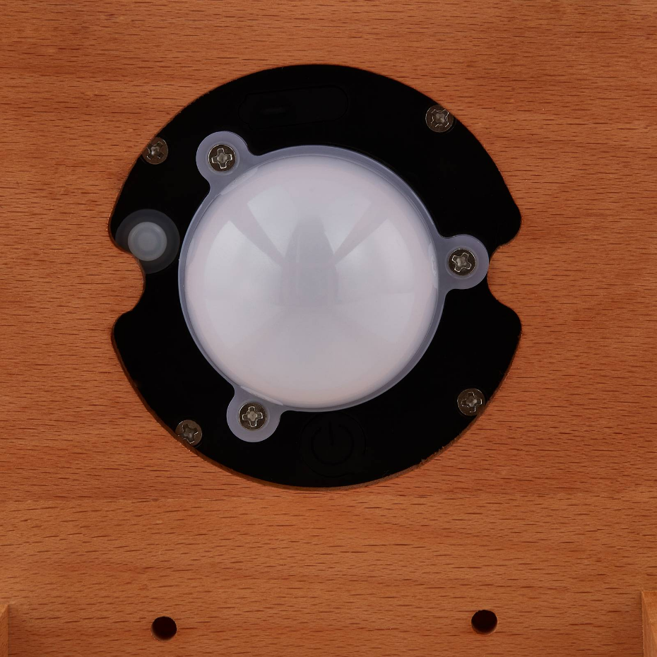 Lampe solaire extérieur en boisLED, Peransa