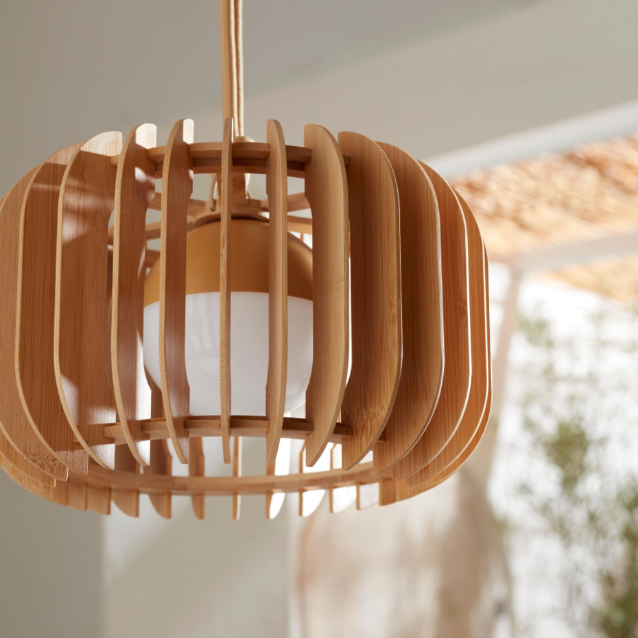 Suspension en bambou LED, LANOA