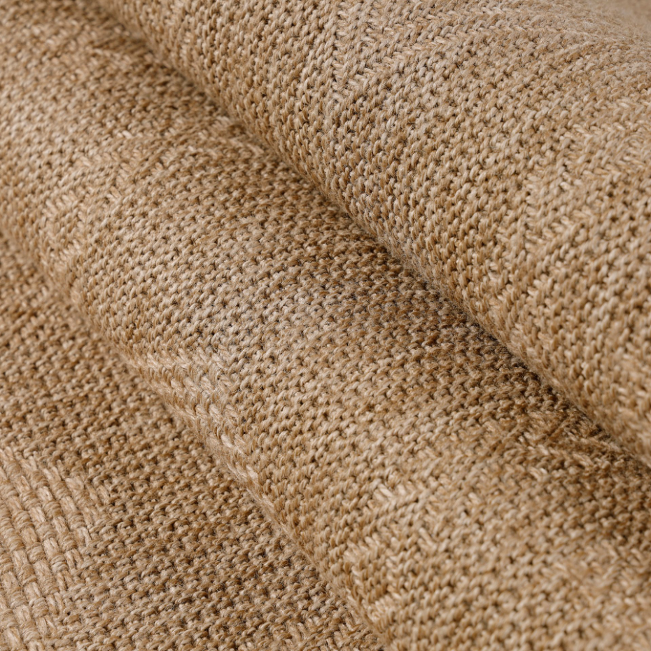 Tapis intérieur extérieur aspect jute uni DHAKA
