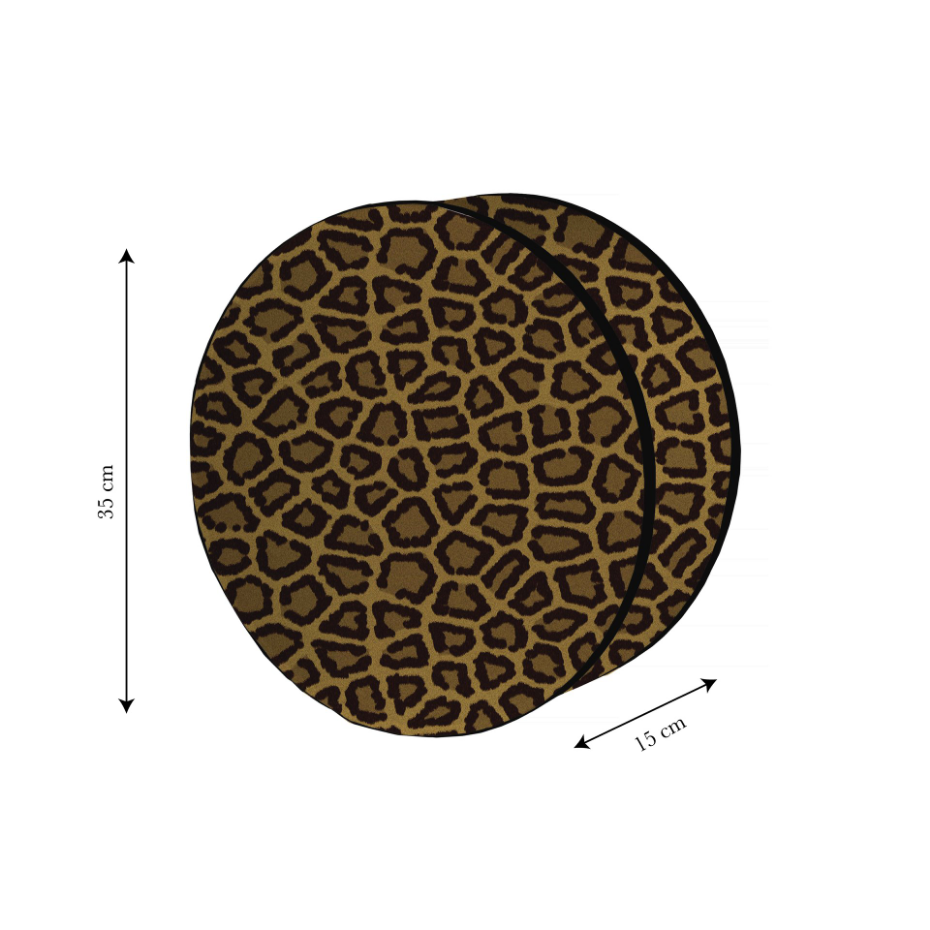 Abat-jour rond en velours pour applique murale MILLER