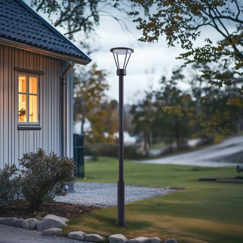 Lampadaire extérieur en aluminium moderneLED