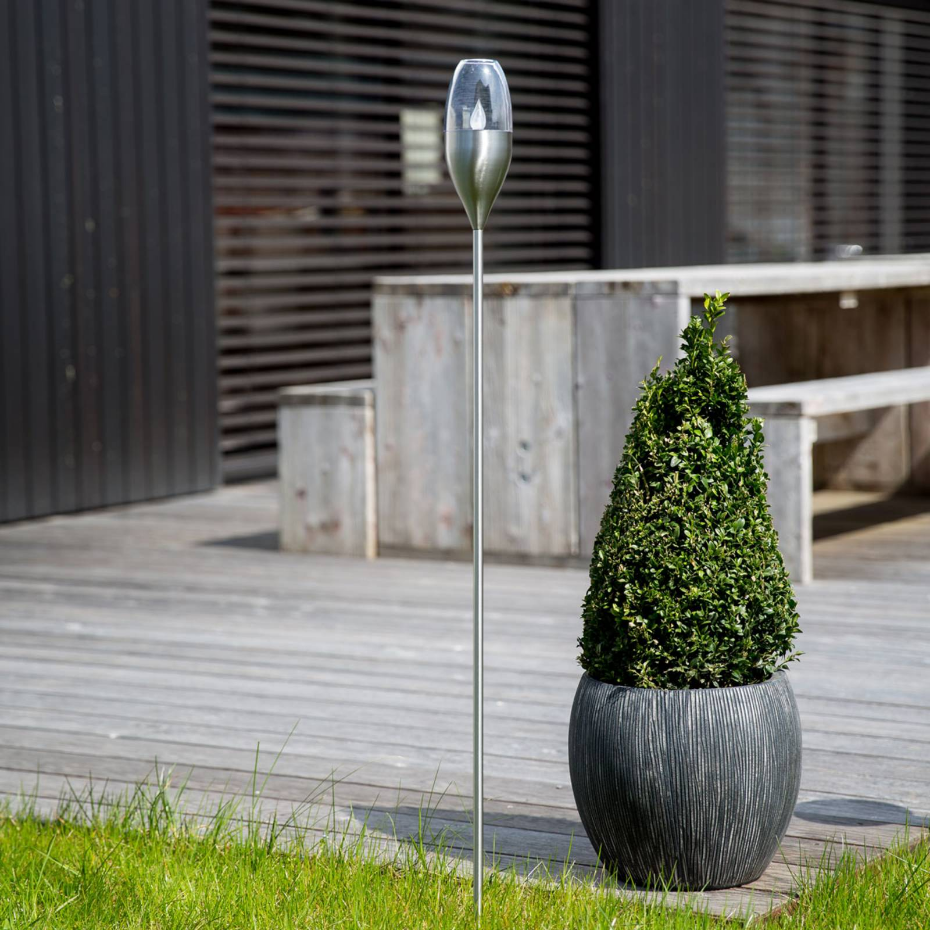 Lampe solaire en inox moderneLED, Jari