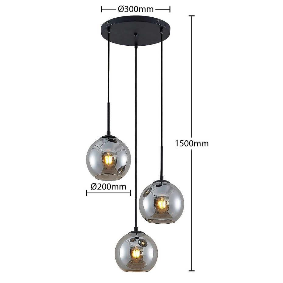 Suspension en verre moderne, Jurian