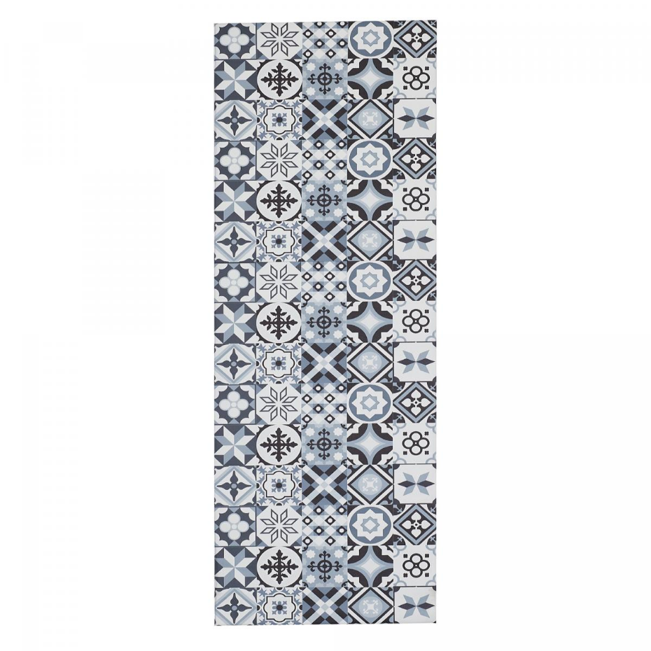 Tapis de cuisine en PVC motif floral PVC KIT