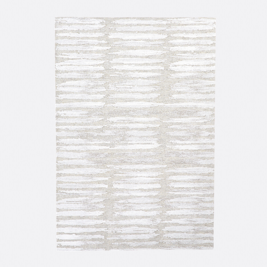 Tapis tissé plat graphique, Opale