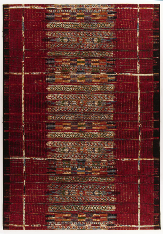 Tapis d'extérieur tissé plat à motifs géométriques - Aurora