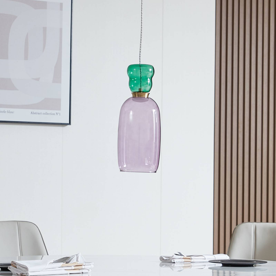 Suspension en verre jeunesLED, Fay