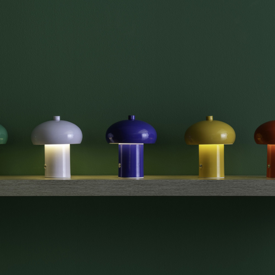 Lampe à poser champignon en métal- RETRO SETA