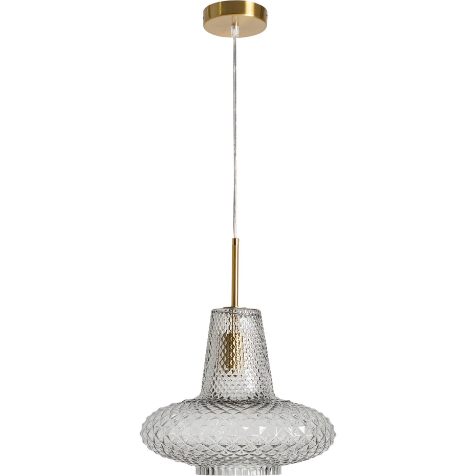Lustre vintage en cristal transparent