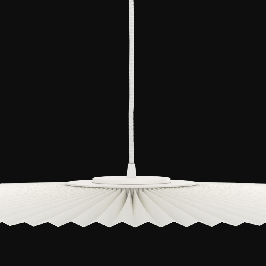 Suspension plafonnier plissée 90 cm, CARMEN