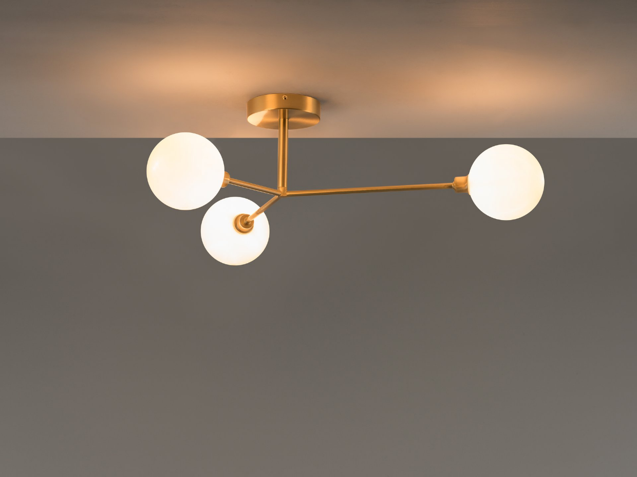 Plafonnier de 3 lampes