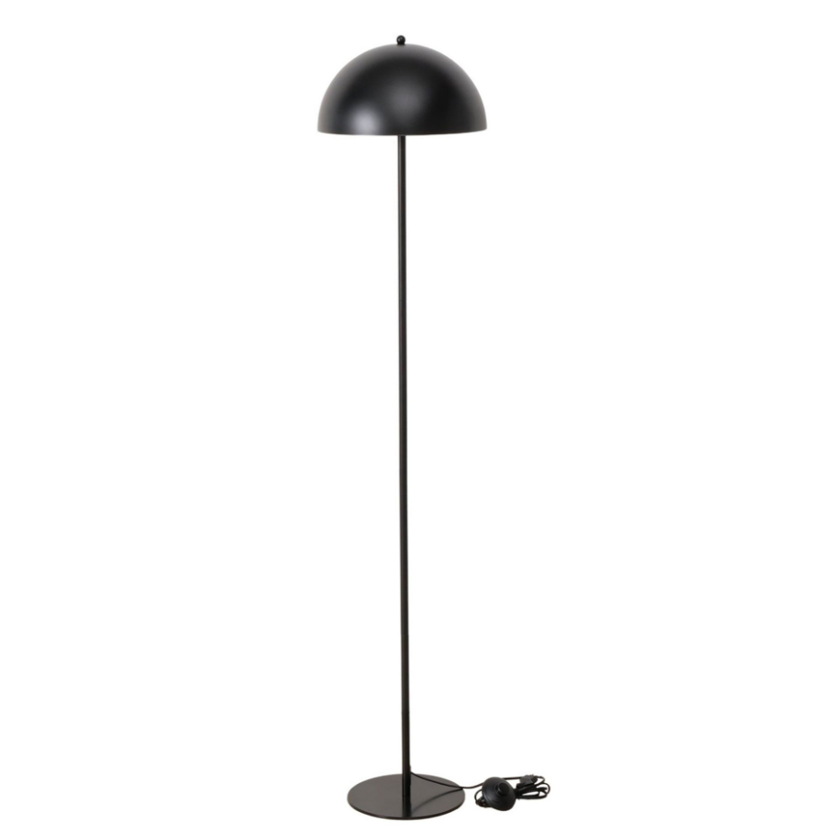 Lampadaire champignon métal noir 30x30x140cm