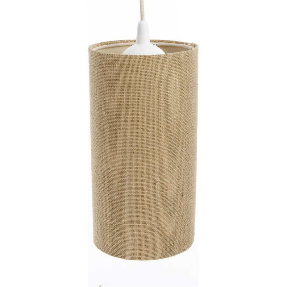 Suspension en lin rond Boho Elegant