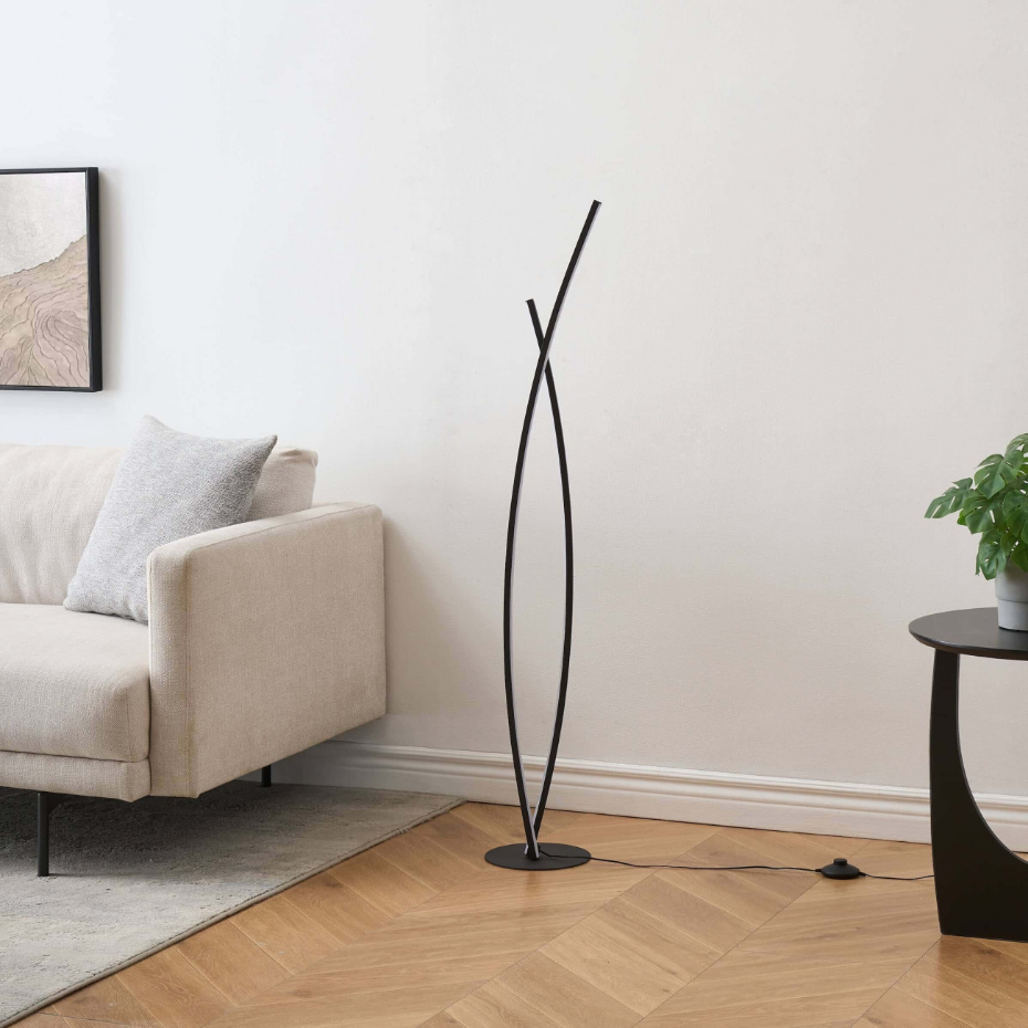 Lampadaire LED design entrelacé - ELZO