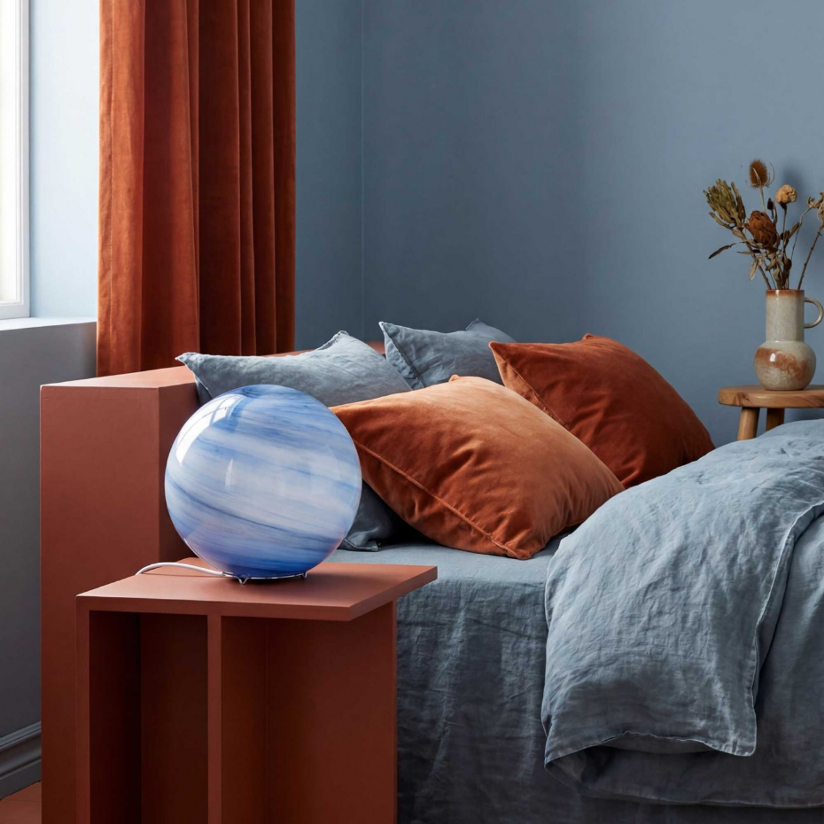 Lampe à poser en verre & métal, ASTROLIS GM