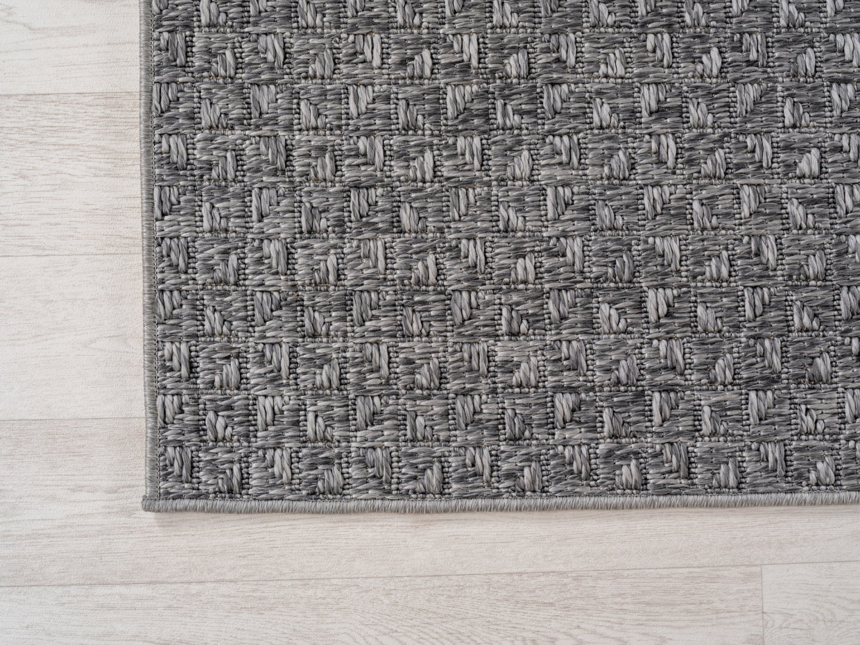 Tapis intérieur extérieur tissé uni NEREA
