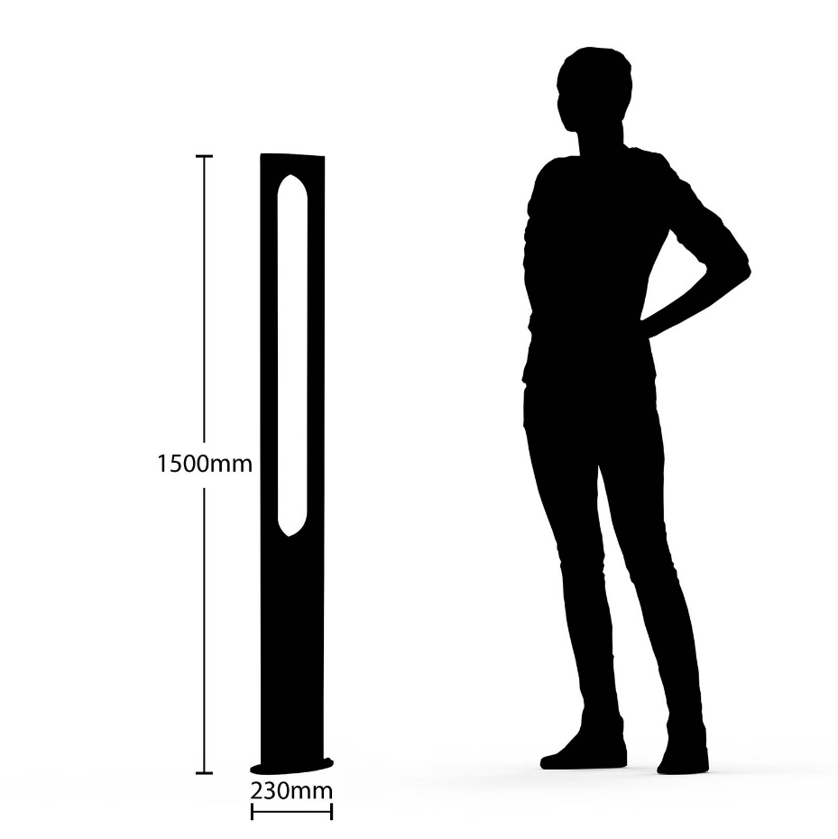 Lampadaire extérieur en aluminium moderneLED