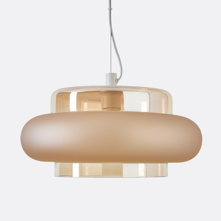 Suspension en verre coloré Ø40 cm, Triana