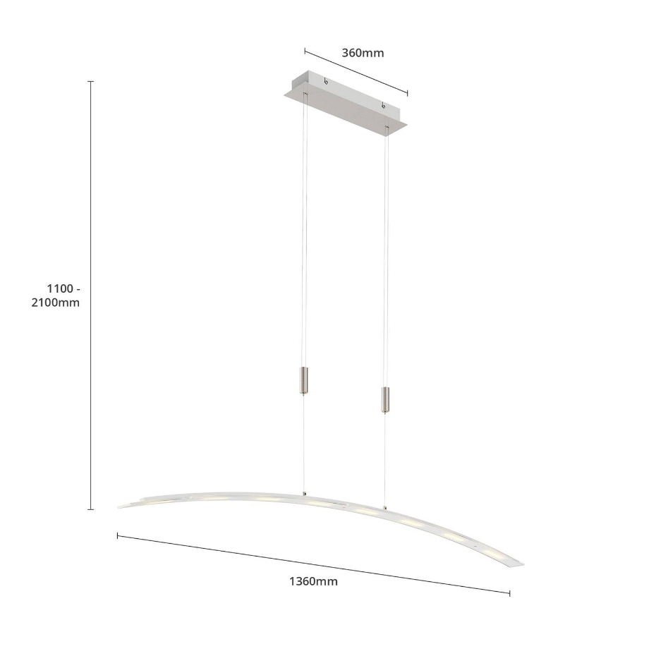 Suspension en verre moderneLED, Manon