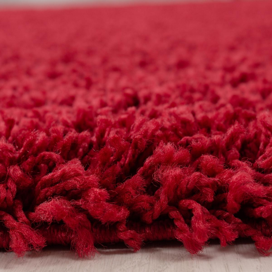 Tapis poils longs shaggy tissé motif uni UNI L