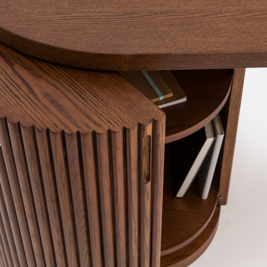 Bureau forme organique, 1 porte, Genna 