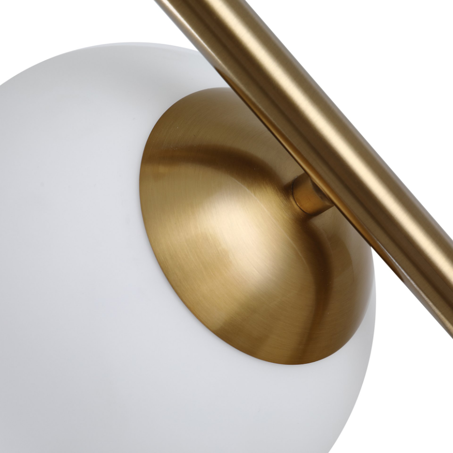 Lampadaire en métal 2 abat-jours