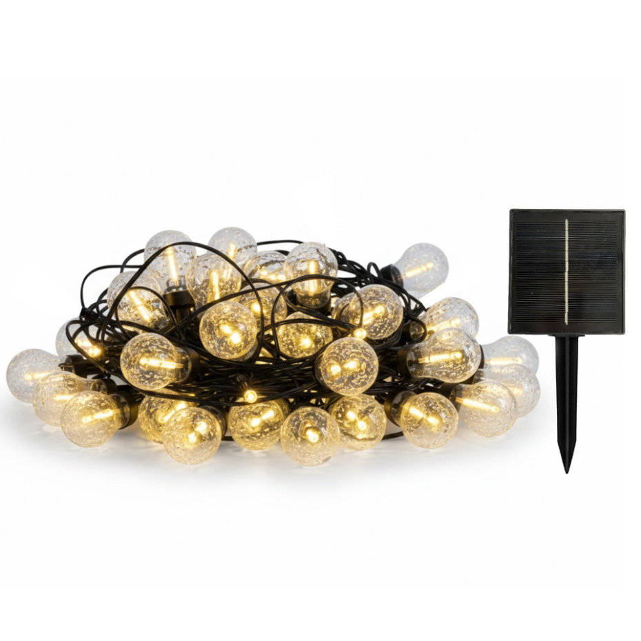 Guirlande solaire BUBBLE 25 ampoules bulles 20M