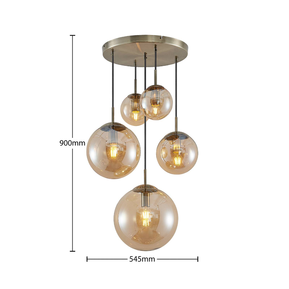 Suspension en verre vintage, Teeja