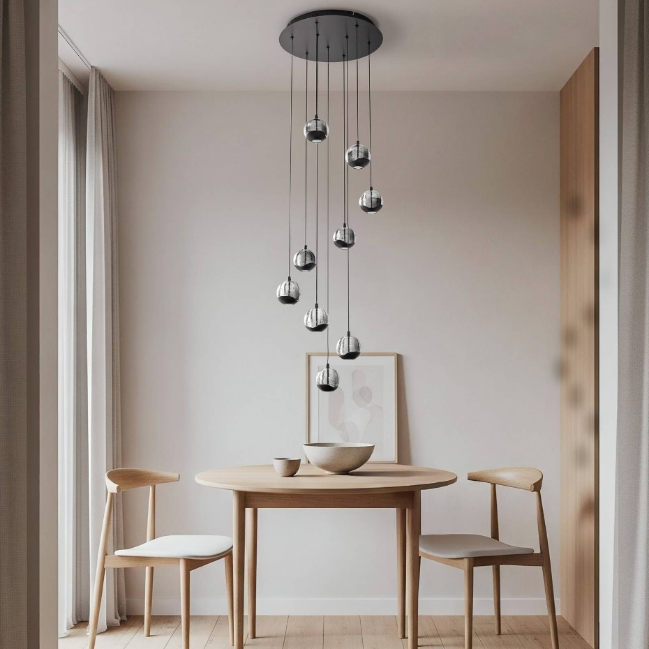 Suspension en verre moderneLED, Hayley
