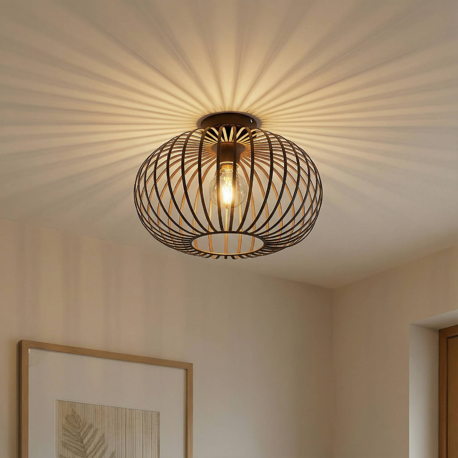 Plafonnier en métal vintage, Nahele
