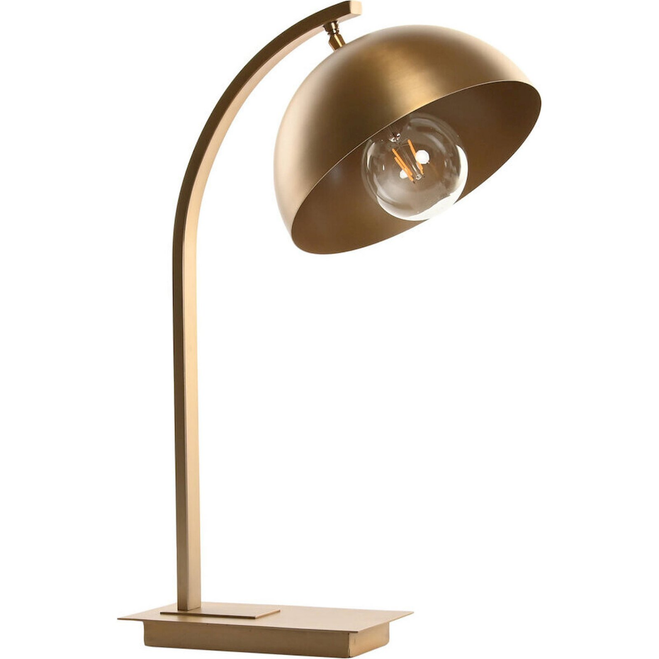Lampe de table en acier patiné rectangulaire Item Home India Lamps 1c25